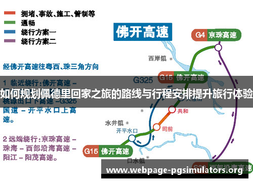 如何规划佩德里回家之旅的路线与行程安排提升旅行体验
