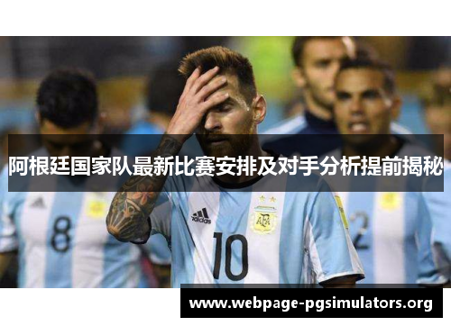 阿根廷国家队最新比赛安排及对手分析提前揭秘