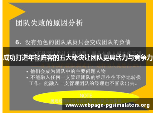 成功打造年轻阵容的五大秘诀让团队更具活力与竞争力