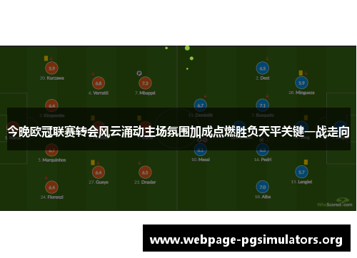 今晚欧冠联赛转会风云涌动主场氛围加成点燃胜负天平关键一战走向